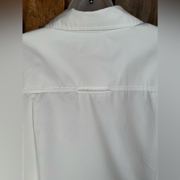 Citizens of Humanity Bea White Cropped Blouse-Size large - Picture 10 of 15